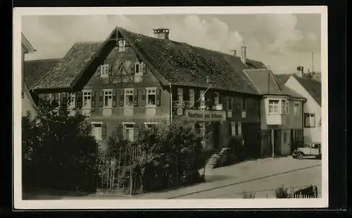 AK Schwann /Schwarzwald, Gasthaus und Pension zum Ochsen, Strassenansicht