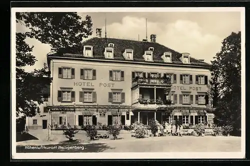 AK Heiligenberg, Hotel Post, Gebäudeansicht