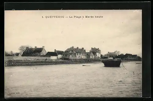 AK Quettehou, La Plage a Maree haute