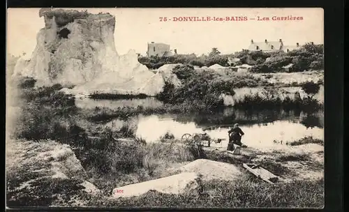 AK Donville-les-Bains, Les Carrieres