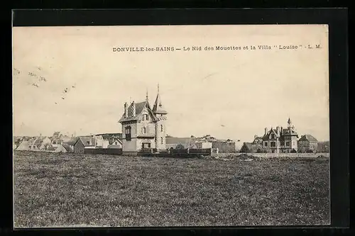 AK Donville-les-Bains, Le Nid des Mouettes et la Villa Louise