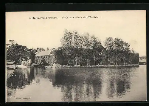 AK Flamanville, Le Chateau, Partie du XIV siecle