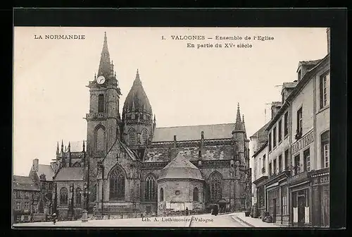 AK Valognes, Ensemble du l`Eglise, En partie de XV siecle