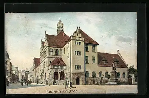 AK Reichenbach i. V., Blick auf die Post