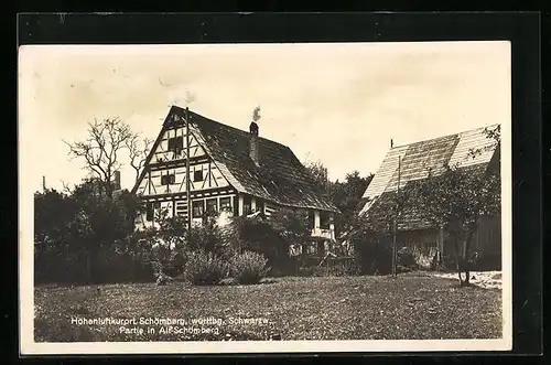 AK Schömberg (württbg. Schwarzw.), Partie in Alt-Schömberg