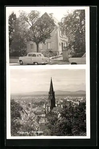 AK Freiburg /Breisgau, Ortsansicht aus der Vogelschau