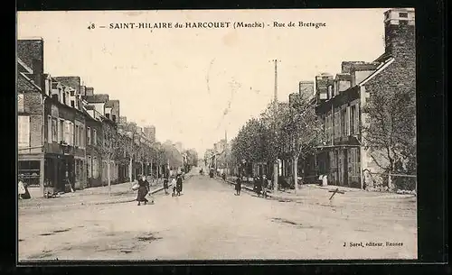 AK Saint-Hilaire-du-Harcouet, Rue de Bretagne