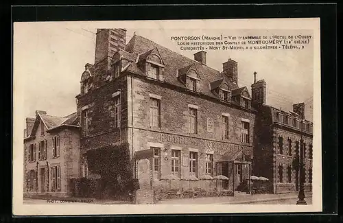 AK Pontorson, L`Hotel de l`Ouest, Comtes de Montgomery