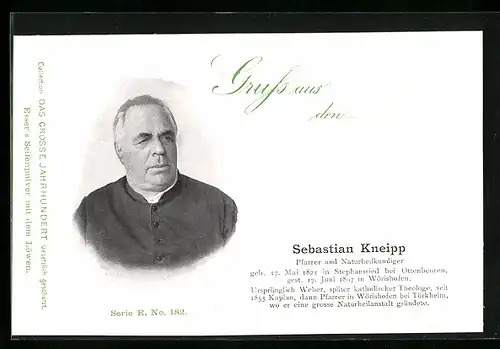 AK Porträt von Sebastian Kneipp