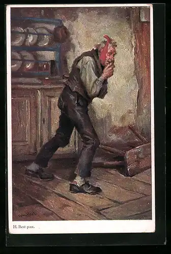 AK Zum Davonlaufen!, Älterer Mann hat Zahnschmerzen