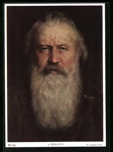 AK Portrait von Johannes Brahms, Komponist