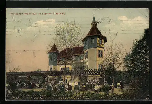 AK Essen-Bredeney, Gasthof Waldhaus im Essener Stadtwald