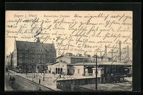 AK Hagen i. Westf., Kaiserliches Postamt