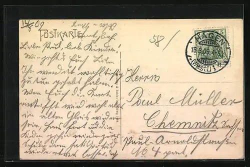 AK Hagen i. Westf., Kaiserliches Postamt