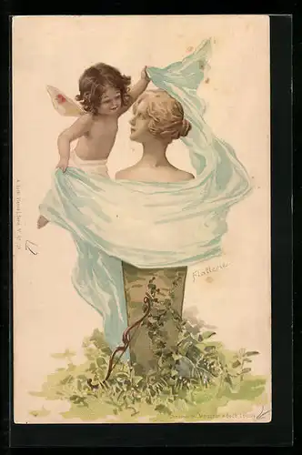 AK Amor enthüllt Büste einer Frau