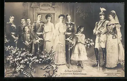 AK Silberhochzeit in unserem Kaiserhause, Kaiserin Auguste Victoria Königin von Preussen