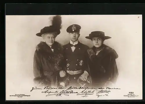 AK Gruppenbild mit Kaiserin Auguste Victoria Königin von Preussen