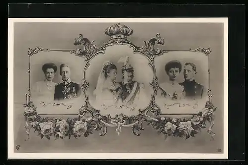 AK Porträts der Kaiserin Auguste Victoria Königin von Preussen und Familie