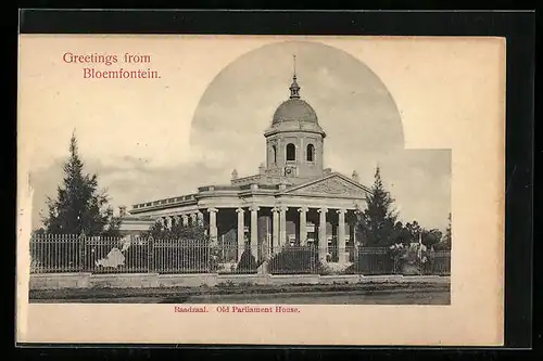 AK Bloemfontein, Raadzaal, Old Parliament House