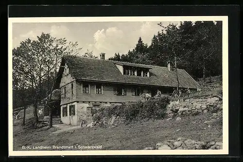 AK Sasbachwalden b. Achern, B.-K. Landheim Brandtmatt