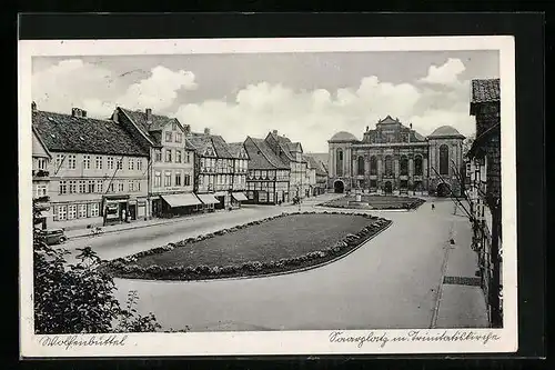 AK Wolfenbüttel, Saarplatz m. Trinitatiskirche
