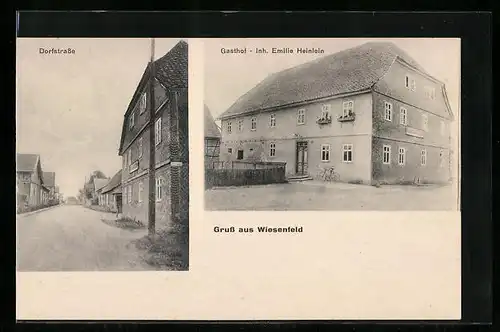 AK Wiesenfeld, Dorfstrasse, Gasthof Inh. Emilie Heinlein