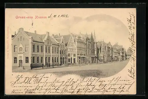 AK Husum, Strassenpartie mit Apotheke