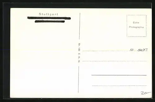 AK Stuttgart, Blick auf den Zeppelinbau
