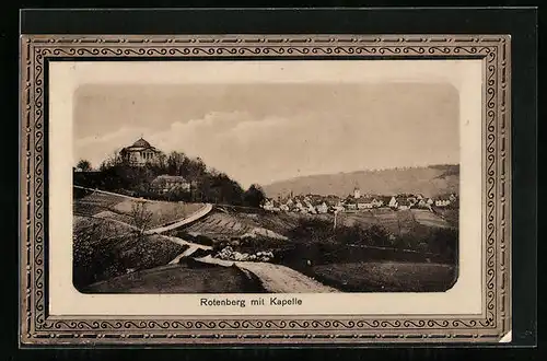 AK Rotenberg, Ortsansicht mit Kapelle