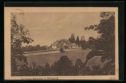 AK Wildpark, Blick auf Kurhaus Schatten