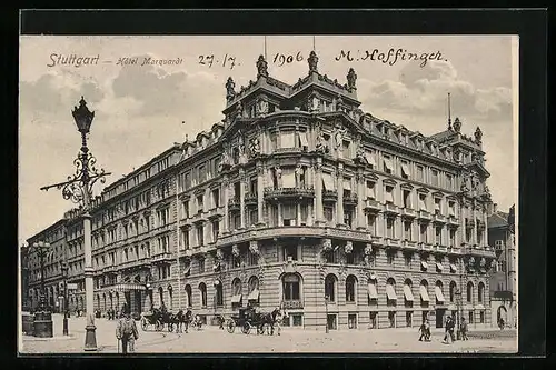 AK Stuttgart, Partie am Hotel Marquardt