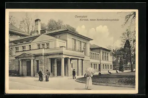 AK Cannstatt, Kursaal, neues Restaurationsgebäude