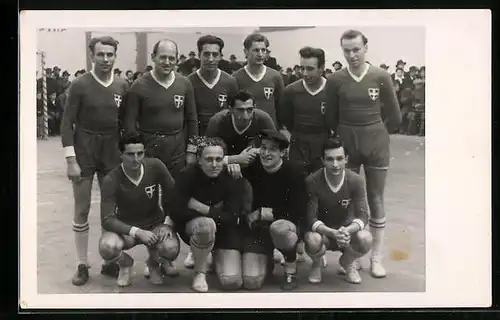 Foto-AK Wien, Hallenhandball, Winter 1949