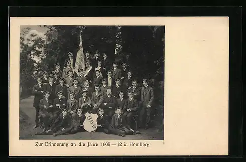 AK Homberg, Zur Erinnerung an die Jahre 1909-12, Gruppenbild der Studenten