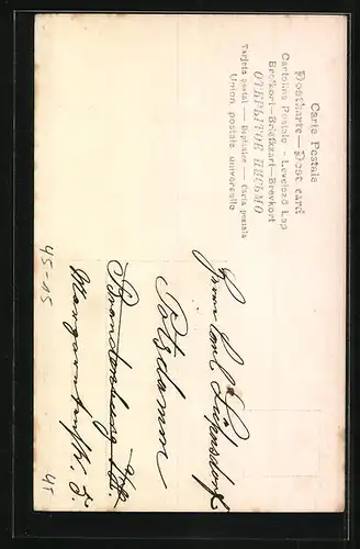 Foto-AK Paar auf einem Segelboot