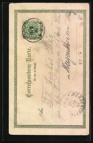 Künstler-AK Bergsteiger in den Bergen