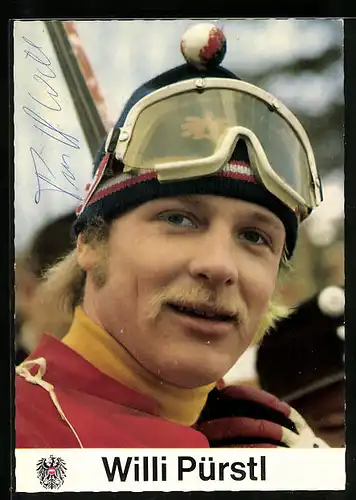 AK Österreichischer Skiläufer Willi Pürstl