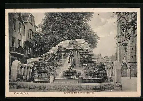 AK Osnabrück, Brunnen am Herrenteichswall