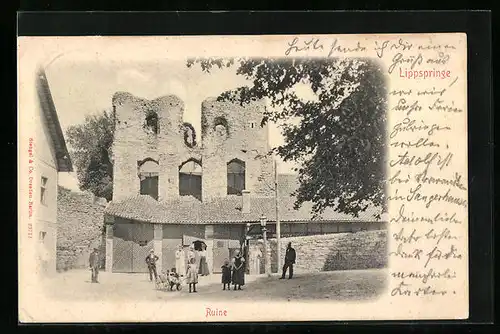 AK Lippspringe, Blick auf die Ruine