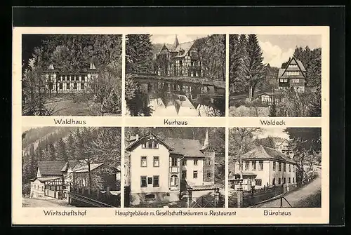AK Bad Finkenmühle, Erholungsheim des FDGB, Waldhaus, Kurhaus, Waldeck