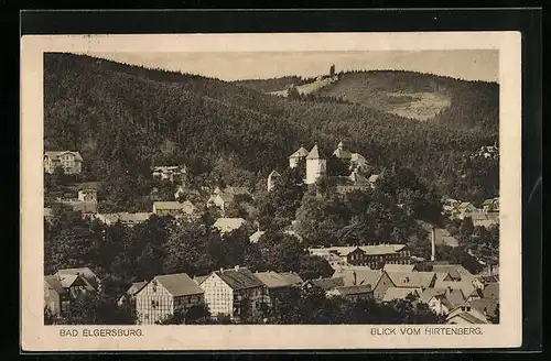 AK Bad Elgersburg, Blick vom Hirtenberg