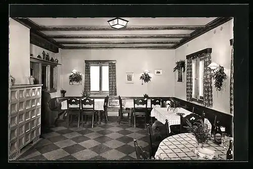 AK Hilders / Rhön, DAV-Sektion Fulda e. V., Kleiner Tagesraum, Enzianhütte auf dem weiherberg