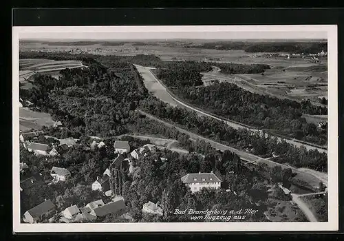 AK Bad Brandenburg a. d. Iller, Ortsansicht, Fliegeraufnahme