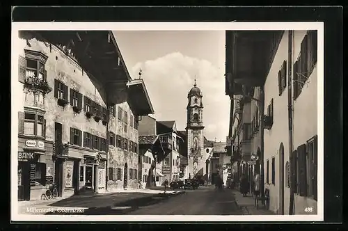 AK Mittenwald, Partie am Obermarkt