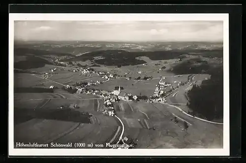AK Schönwald, Gesamtansicht, Fliegeraufnahme
