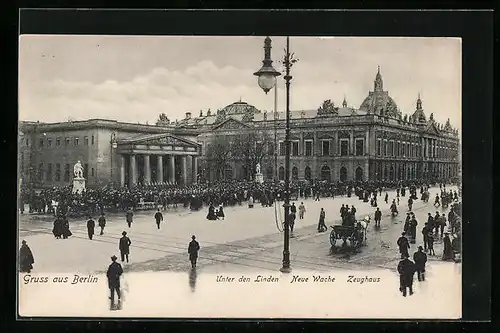 AK Berlin, Unter den Linden, Neue Wache, Zeughaus