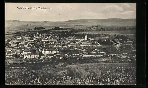 AK Wich, Totalansicht mit Umgebung