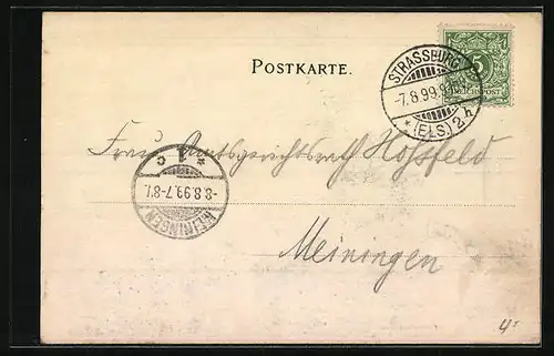 AK Morsbronn, Denkmal der gefallenen Helden des 2. Thüring. Inf.-Rgts. Nr. 32, Schlacht bei Wörth 1899