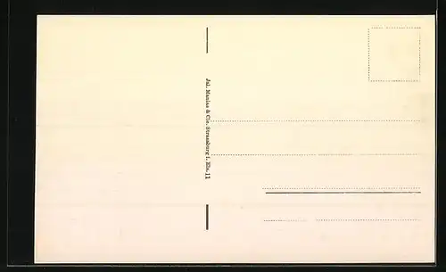 AK Molsheim, Strassenpartie mit Geschäft