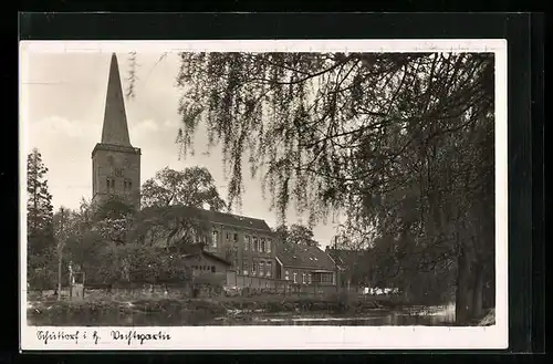 AK Schüttorf i. H., Blick zur Kirche